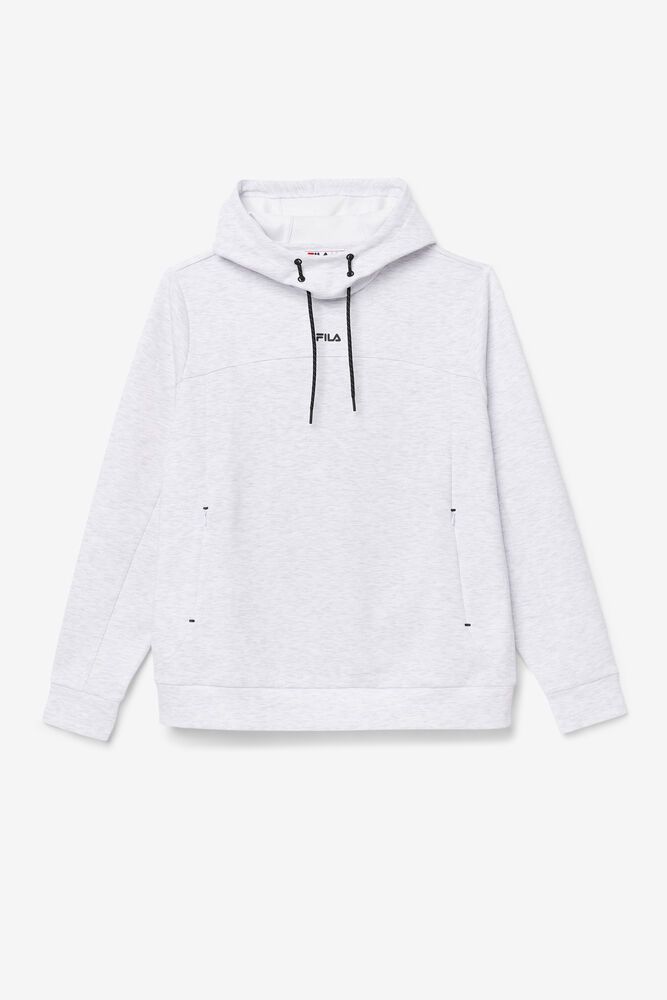 Fila Aadheen White Hoodie Mens - NZ 95764-SCHB